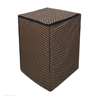 DREAM CURE Portable Washing Machine Brown Color Printed   PVC Cover,Top Load Waher Dryer Cover Water Proof ,  Full Automatic /Wheel Washing Machine Cover For 6 Kg Cover -  Brown